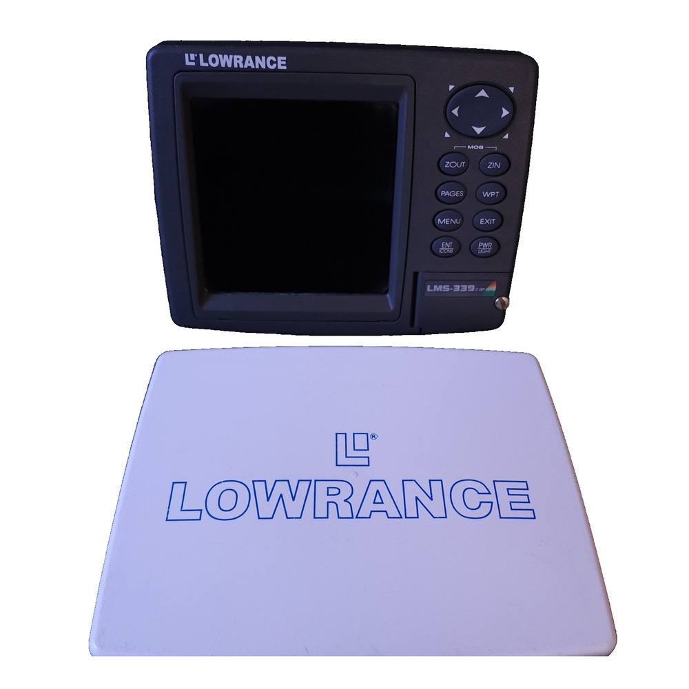 Lowrance LMS-339C iGPS Fishfinder Navigator built-in GPS Head w/ Mount & Cover